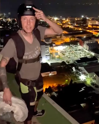 BASE jumper falls 29 stories to his death after parachute fails to open (video)