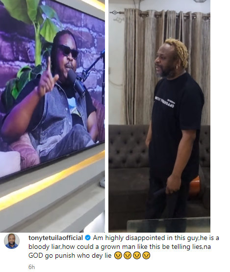 "You are a bloody liar" Tony Tetuila slams former group member, Eedris Abdulkareem over revelations he made in a recent interview (video)