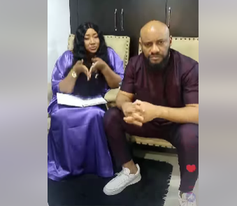 Judy Austin admonishes young girls living wayward lifestyle as she joins Yul Edochie to preach (video)