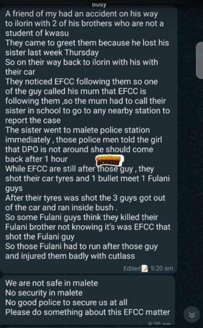 NDLEA operatives and police officers raid KWASU days after EFCC randomly arrested students