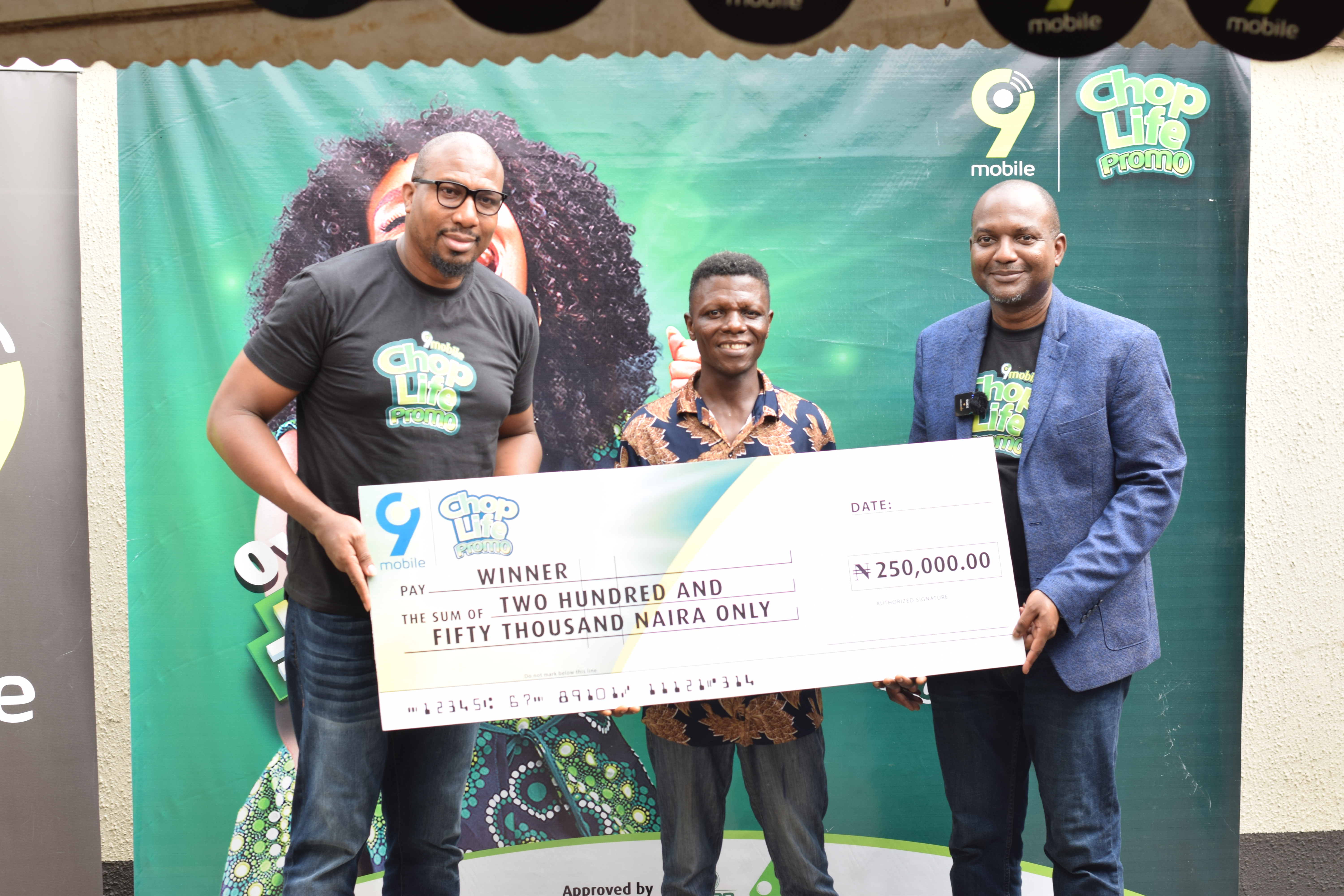 It?s a stroke of luck for Olaposi Mary Motunrayo, one of the winners of 9mobile?s ChopLife Promo