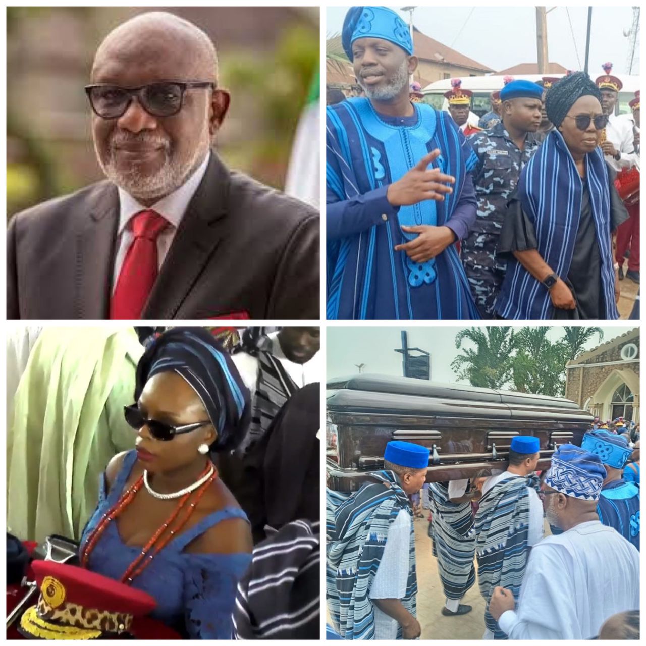 Photos from the funeral service of former governor, Rotimi Akeredolu