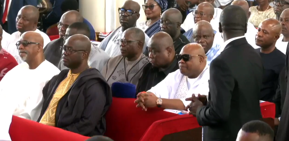 Photos from the funeral service of former governor, Rotimi Akeredolu