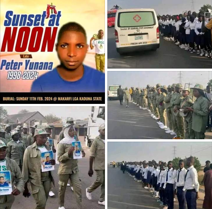 Body of Corps member who died during AFCON semifinal match departs Adamawa for his hometown