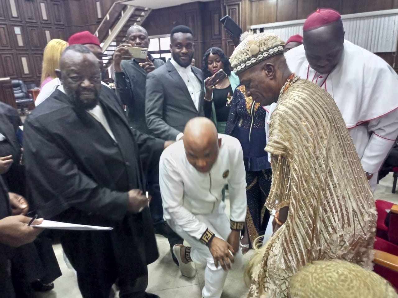 Nnamdi Kanu appears in court as trial resumes (photos)