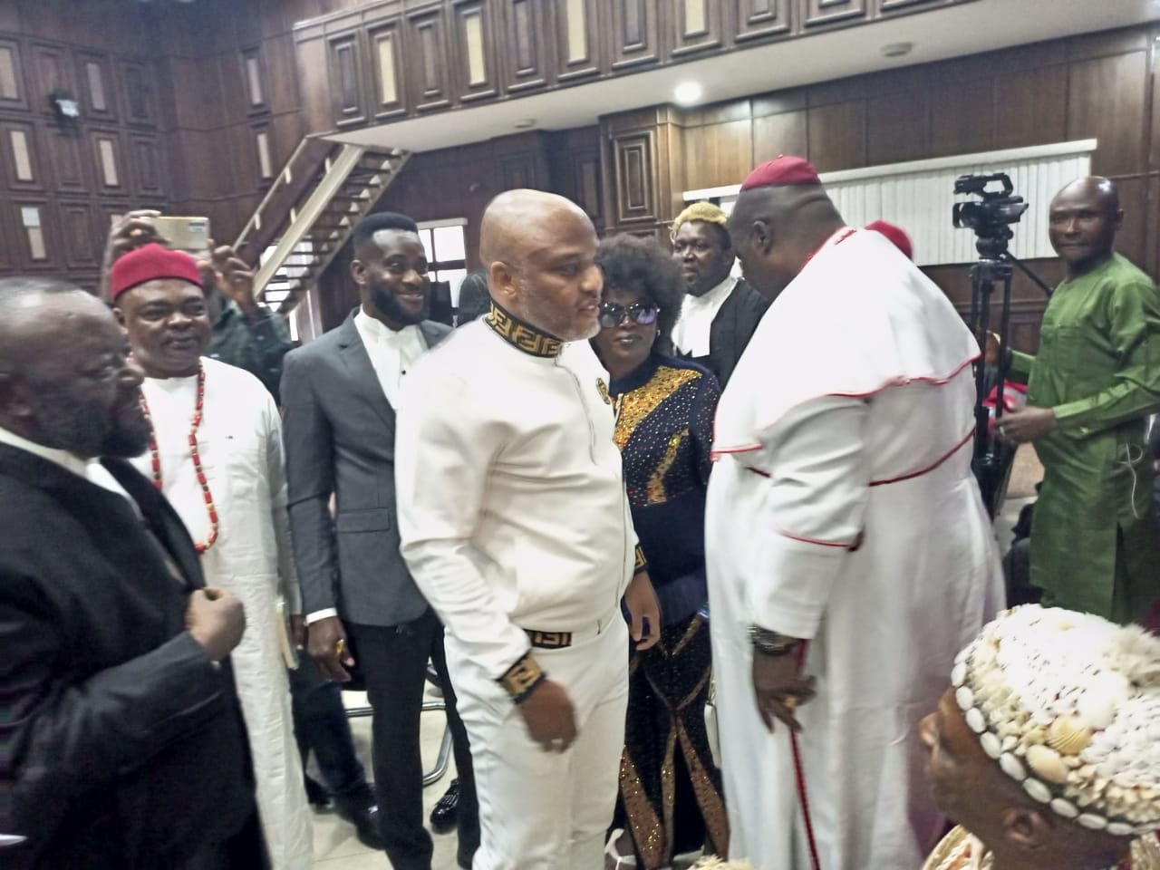 Nnamdi Kanu appears in court as trial resumes (photos)