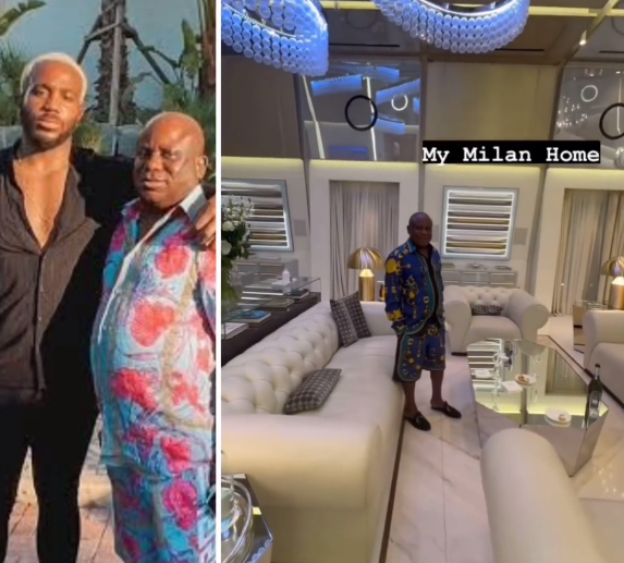 Billionaire businessman, Terry Waya, shows off his mansion in Milan (video)