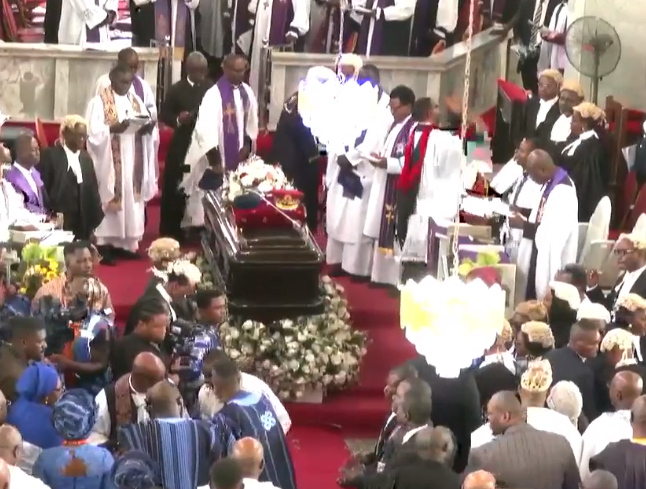 Photos from the funeral service of former governor, Rotimi Akeredolu