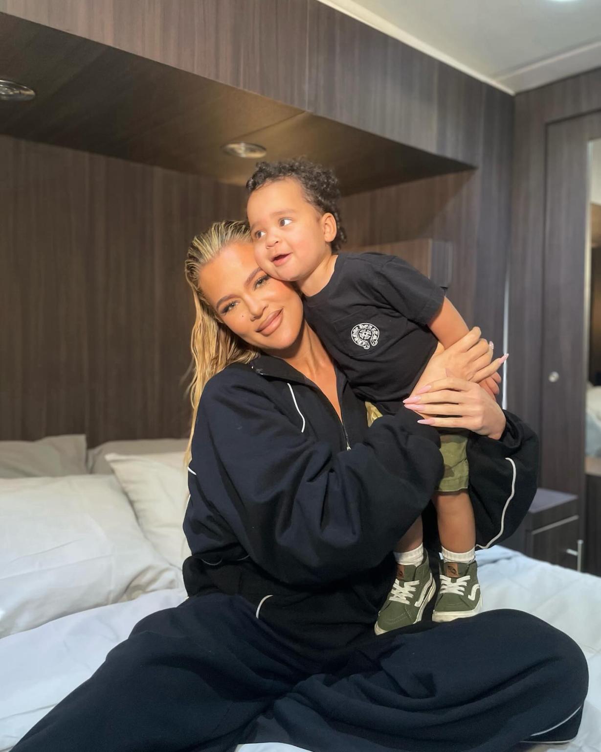 Fans gush over how Khlo� Kardashian?s son, Tatum, looks like her brother Rob Kardashian in new photos