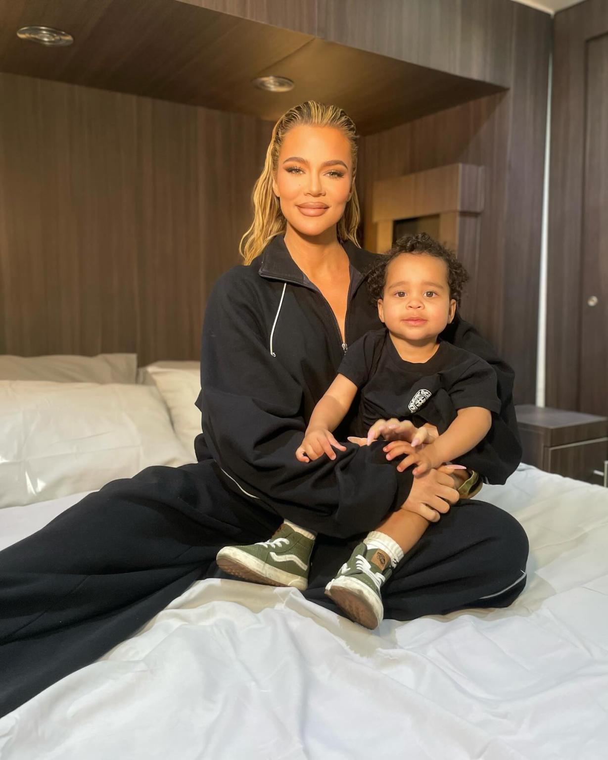 Fans gush over how Khlo� Kardashian?s son, Tatum, looks like her brother Rob Kardashian in new photos