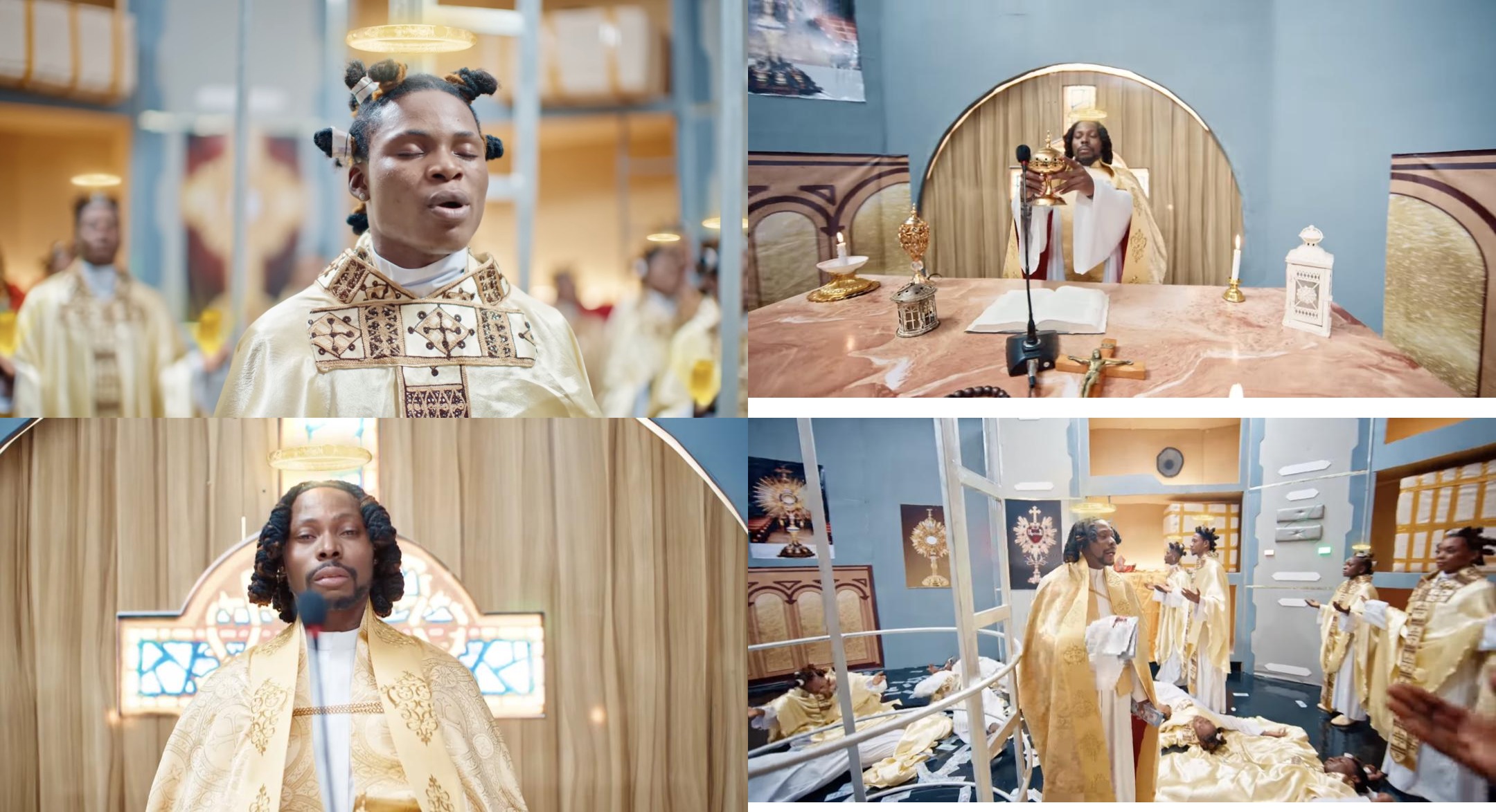 Dramatizing giving the Eucharist for a music video that has no connection with Christianity is disrespectful - Solomon Buchi slams Asake