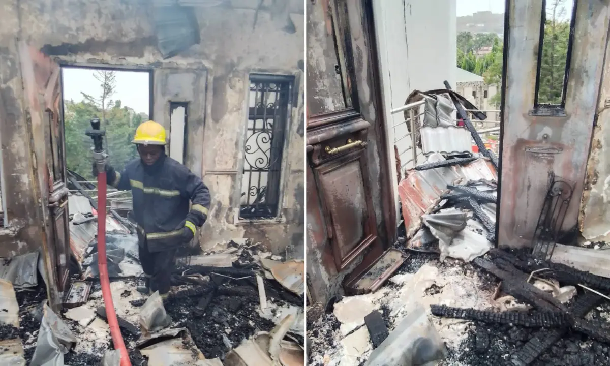 Fire guts FCT Minister of State?s residence (video)