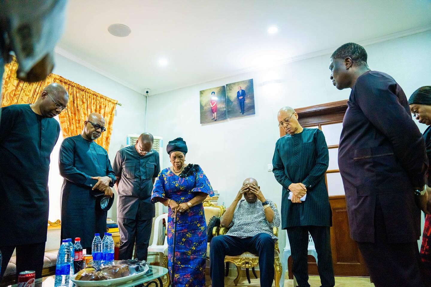 Aliko Dangote, Aig-Imokhuede, Gov Dapo Abiodun, Pat Utomi, Atedo Peterside, others pay late Herbert Wigwe?s parents a condolence visit  (photos)