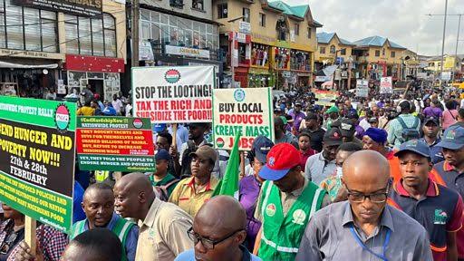 NLC explains why there is ongoing protest in Lagos, Abuja and different parts of the nation