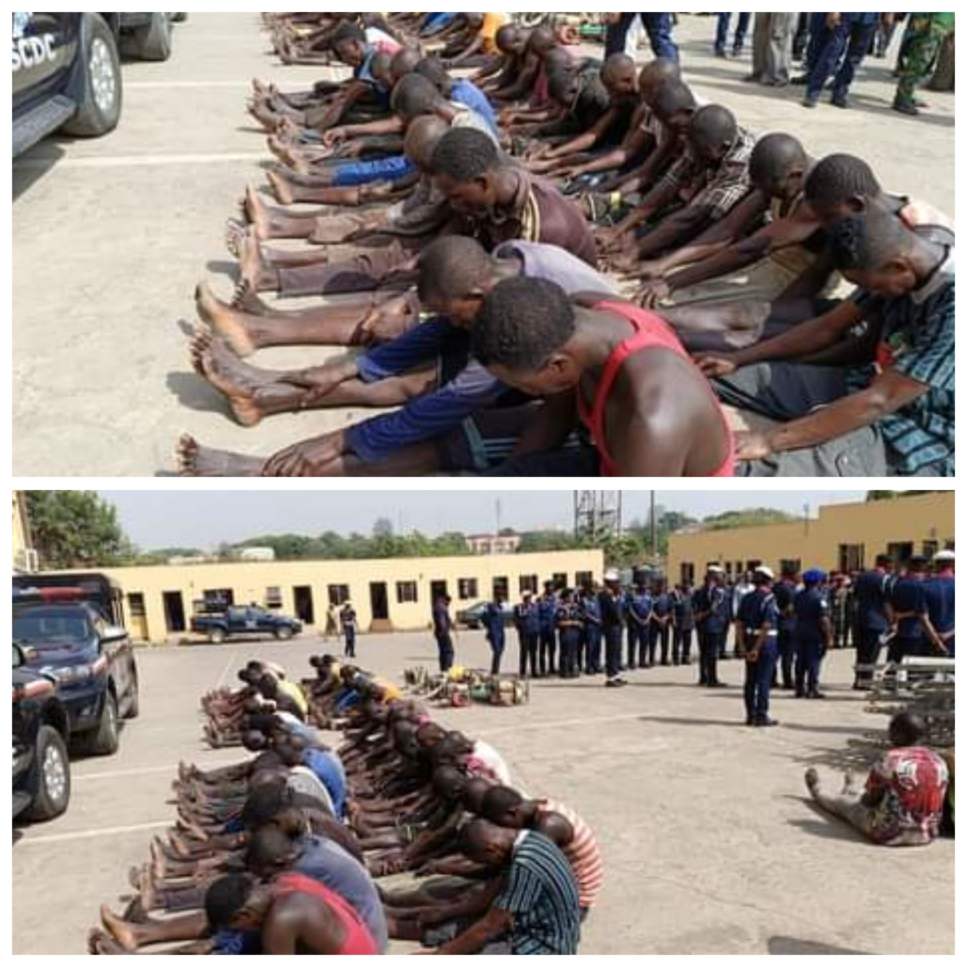 NSCDC arrests 54 suspected illegal miners and 3 telecommunication mast vandals in FCT