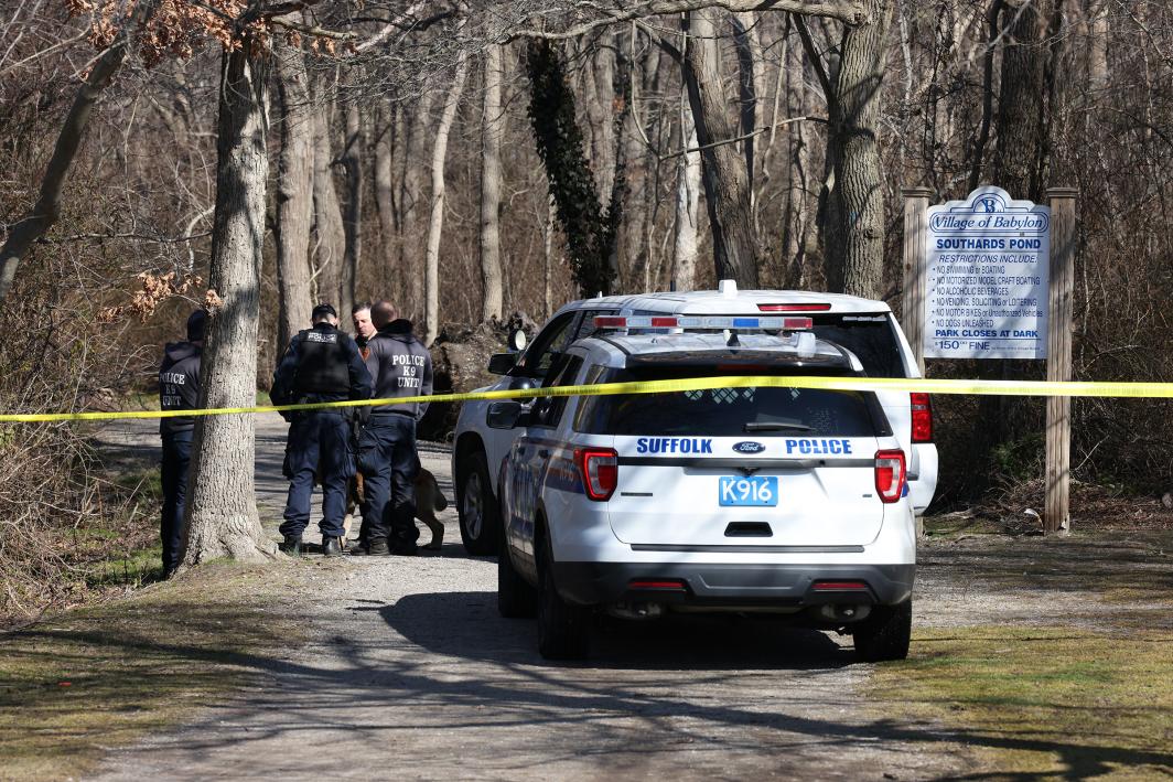 Four arrested as severed body parts of man and woman are discovered in NewYork park