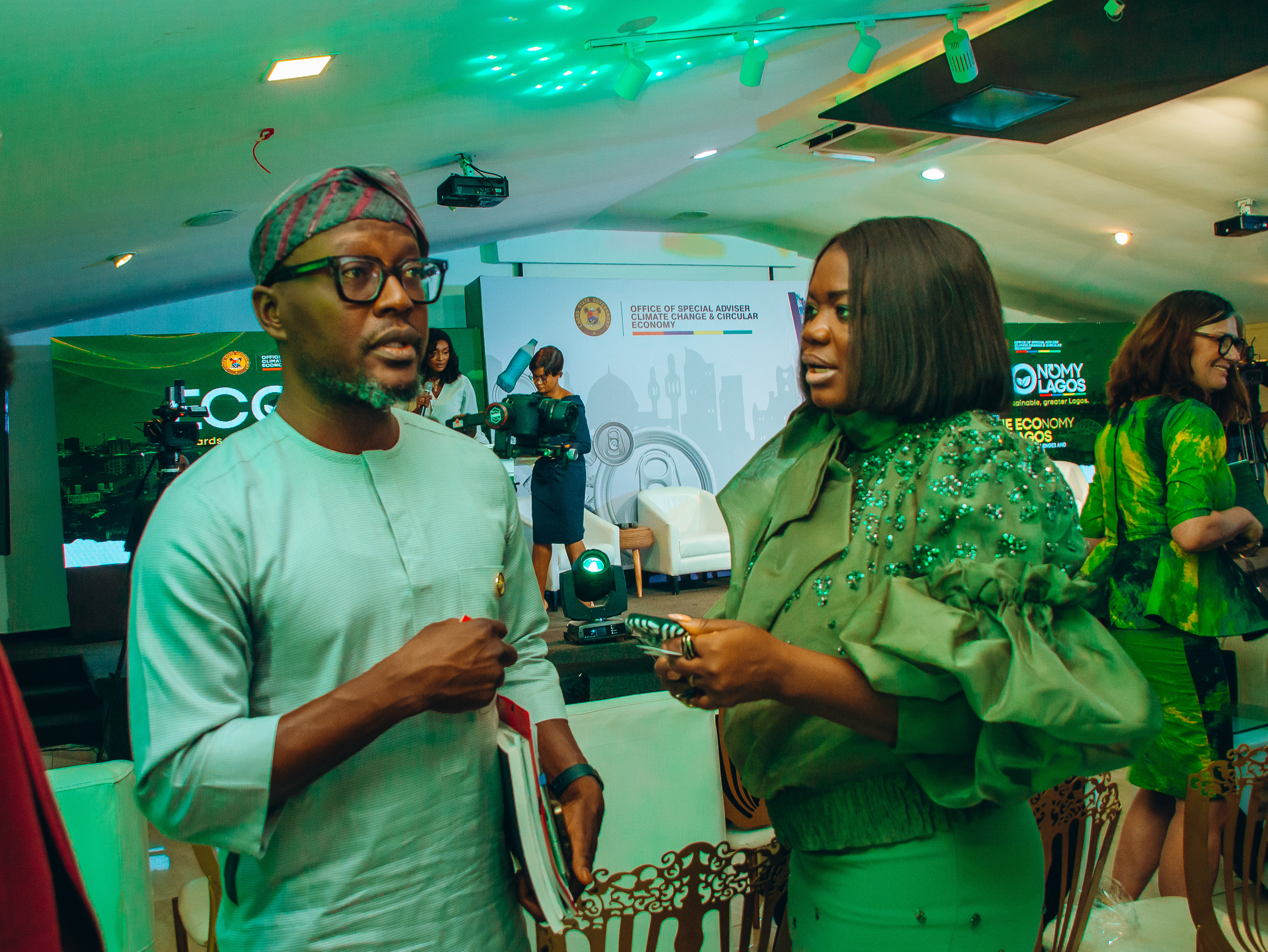 Top Government Officials, Private Sector Execs, Diplomatic Community and Other Stakeholder Gather at the Launch of #ECOnomyLagos ? a platform to Create More Jobs and Accelerate the Growth Of  Circular Economy In Lagos.