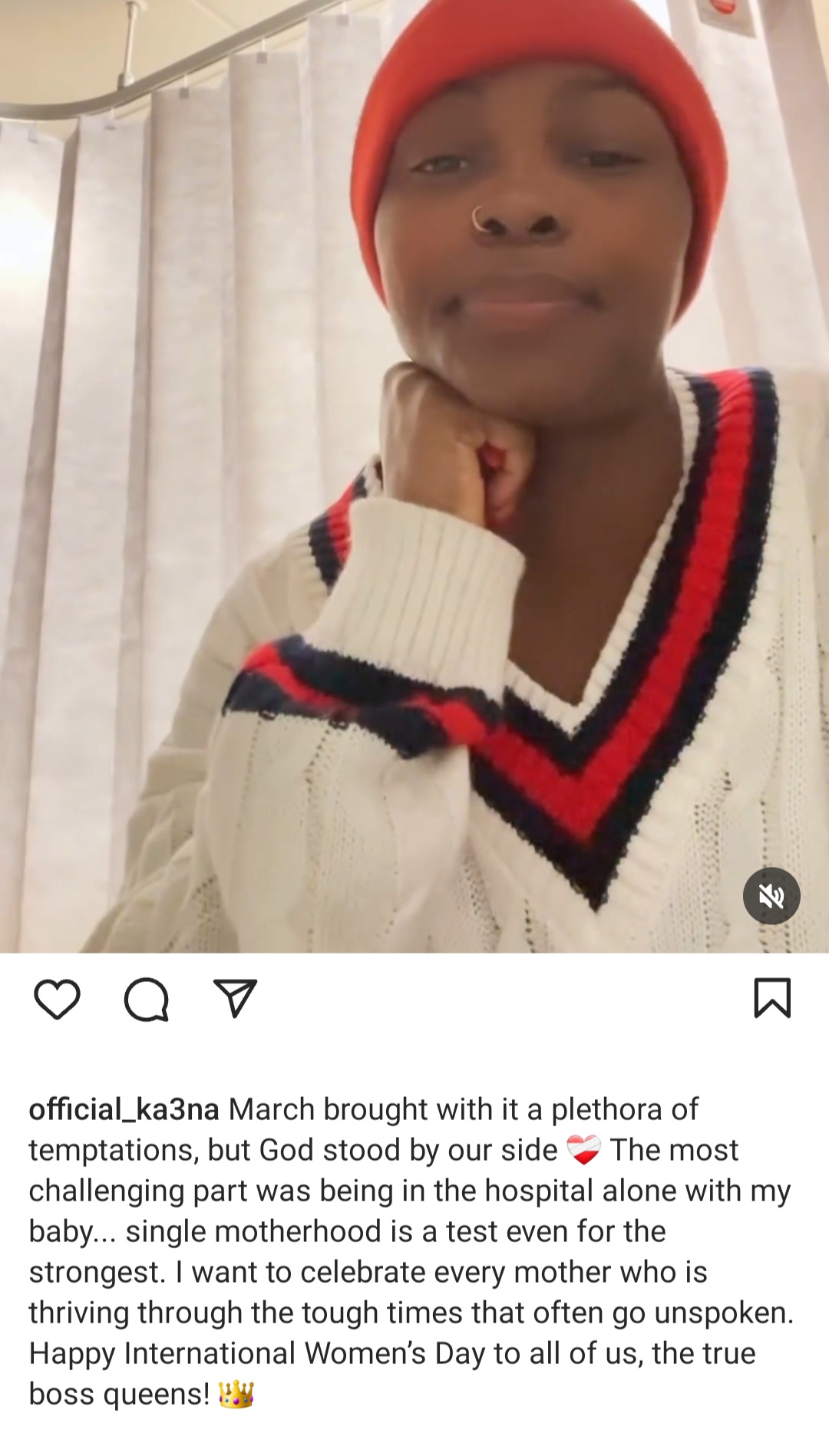 "Single motherhood is a test" Reality TV star, Ka3na laments as she discloses challenge of being in hospital alone with her sick daughter
