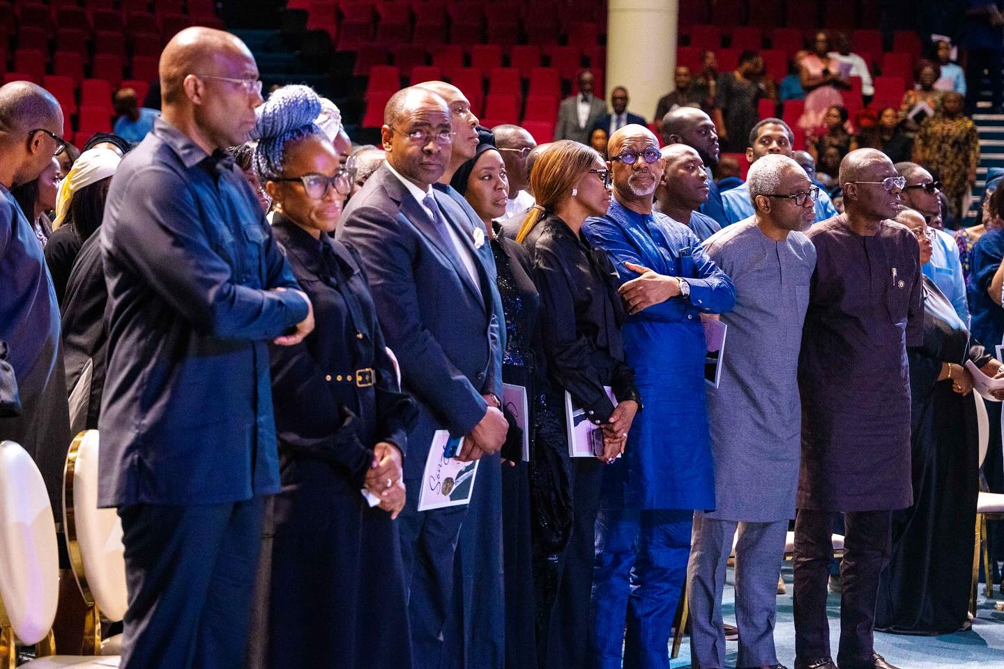 Photos from the service of songs for former NGX boss, Bimbo Ogunbanjo, who died in helicopter crash that claimed the life of Herbert Wigwe