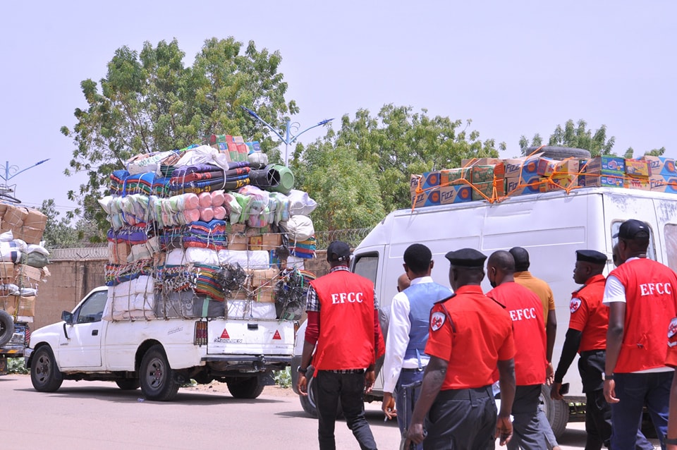 Food insecurity: EFCC arrests 21 food-loaded trucks heading to neighbouring countries