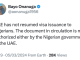 Presidential aide, Bayo Onanuga denies reports claiming UAE has lifted ban on Nigerian travelers