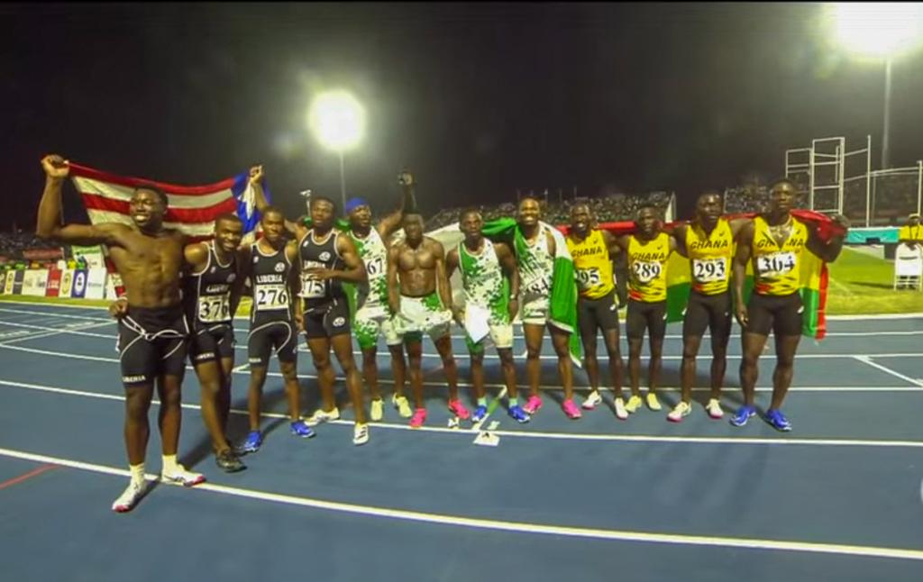 All African games: Nigerian man taunts Ghanaians after the Nigerian male team won the 4x100m final relay race (video)