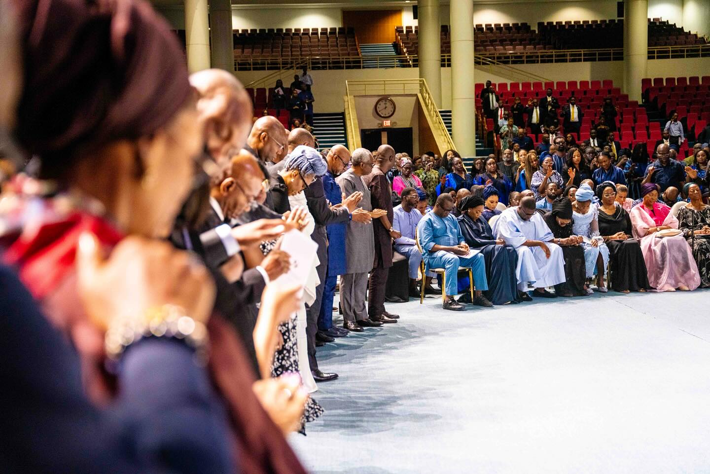 Photos from the service of songs for former NGX boss, Bimbo Ogunbanjo, who died in helicopter crash that claimed the life of Herbert Wigwe