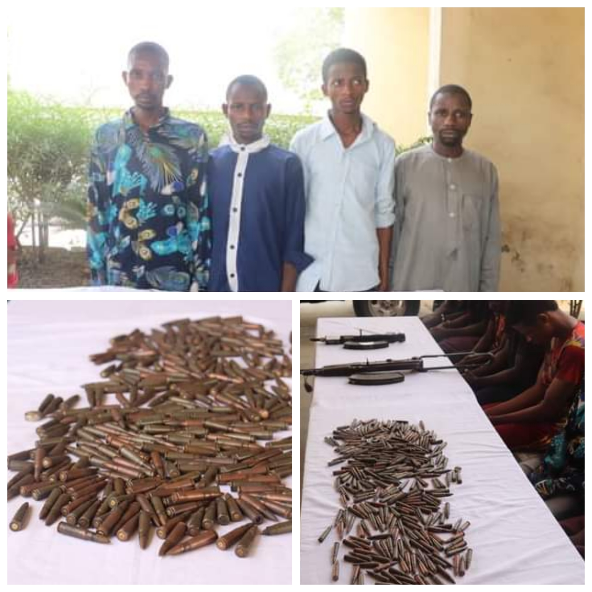 Police arrest four suspects for possession of 295 rounds of AK-47 ammunition in Niger state