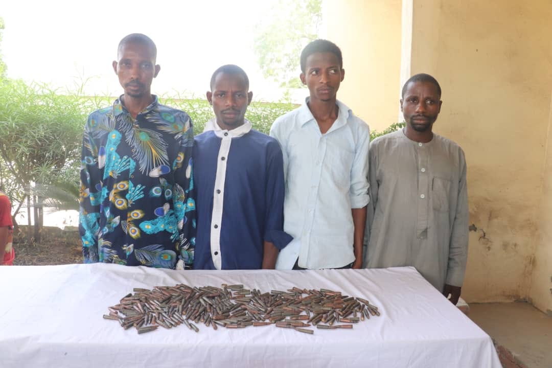 Police arrest four suspects for possession of 295 rounds of AK-47 ammunition in Niger state