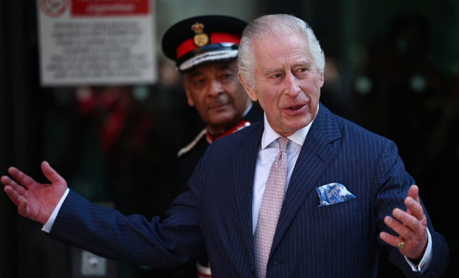 King Charles smiles in first public visit since his cancer diagnosis