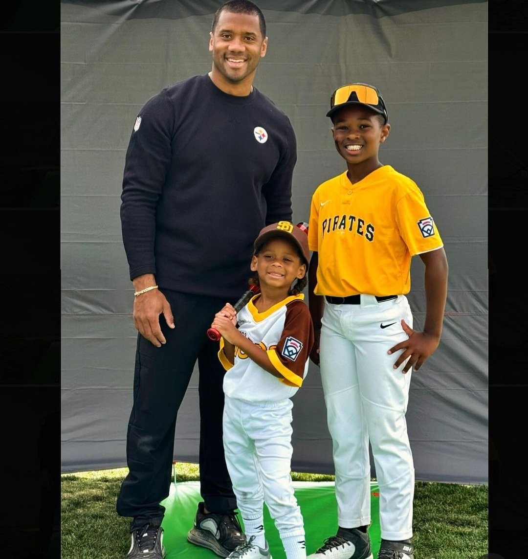 Russell Wilson boasts about his sons, including his wife Ciara