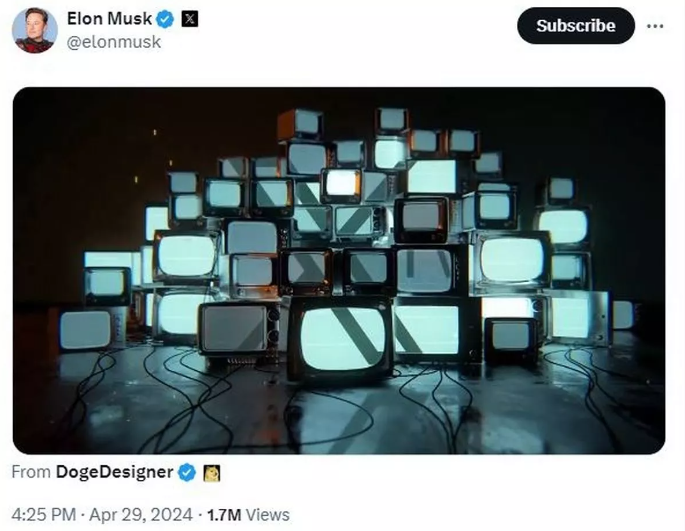 Elon Musk launches XTV station but fans say it sounds like raunchy adult channel