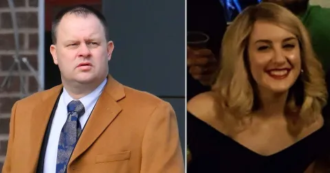 Former policeman who filmed his wife having sex with her superior found guilty of stalking