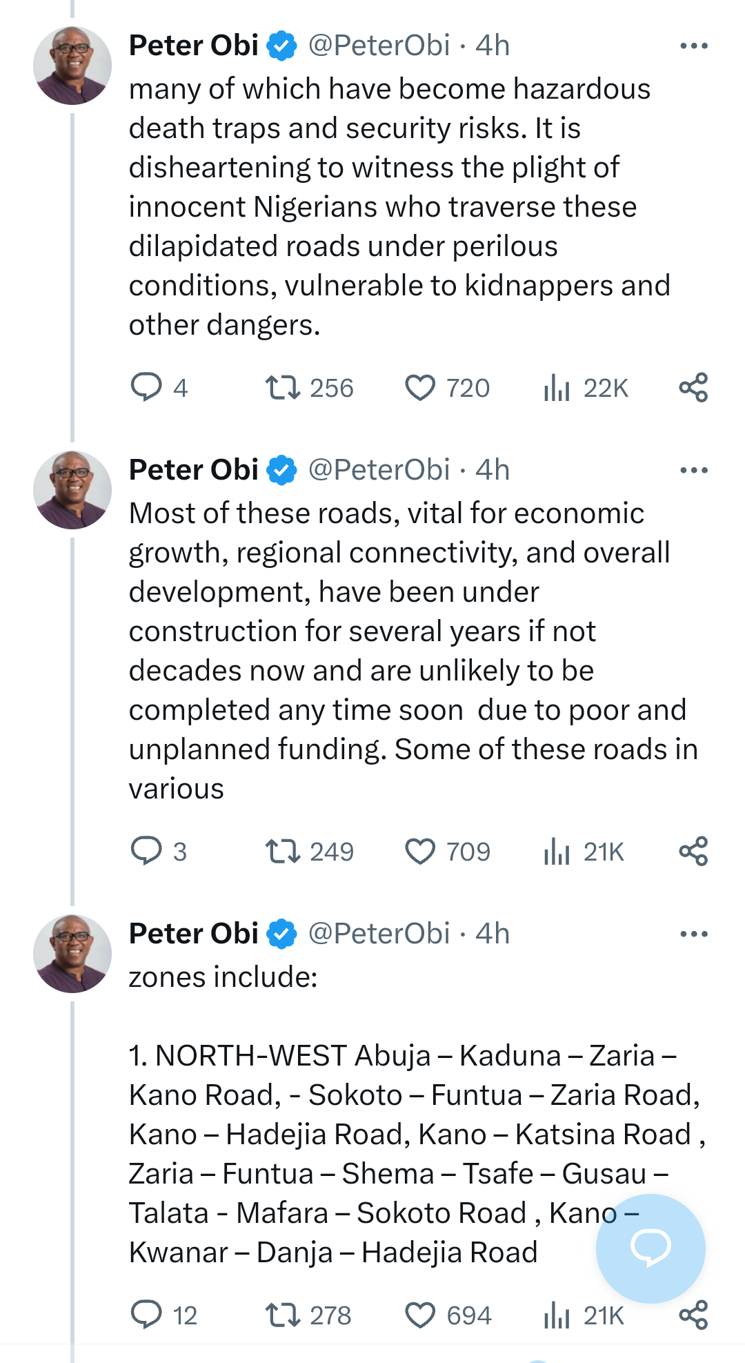 Why embark on another huge project that will not be completed in the next 20 or 30 years - Peter Obi questions FG