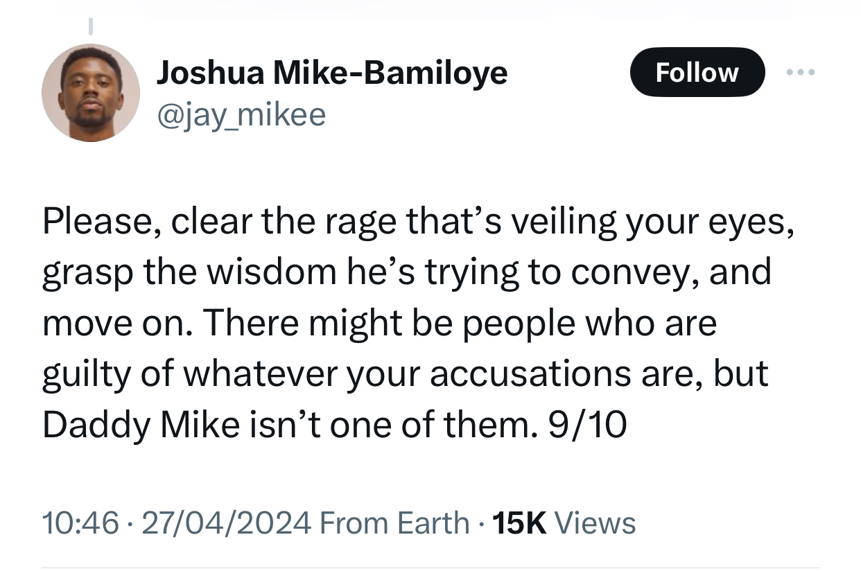 Clear the rage that?s veiling your eyes- Pastor Mike Bamiloye?s son tells Nigerian lady who criticized his father for his message on women and marriage