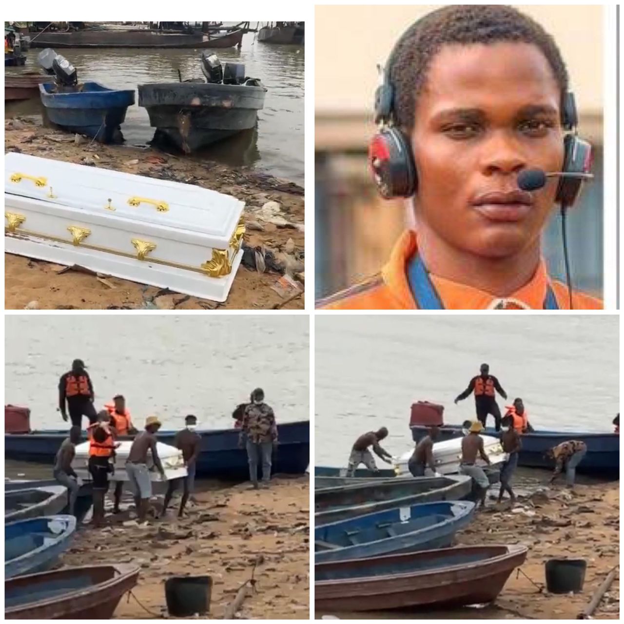 Body of sound engineer who died alongside Jnr Pope exhumed (video)