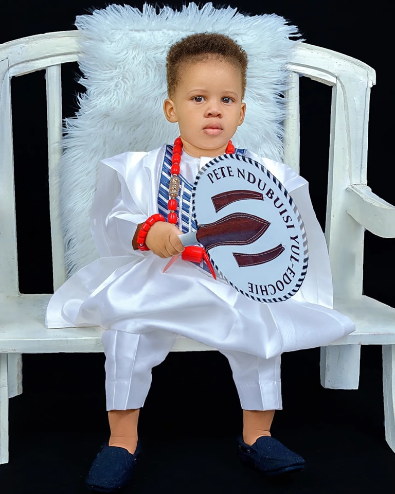 Yul Edochie celebrates his son with Judy Austin as he turns one today