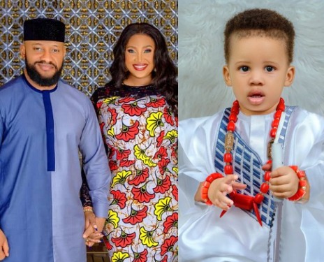 Yul Edochie celebrates his son with Judy Austin as he turns one today