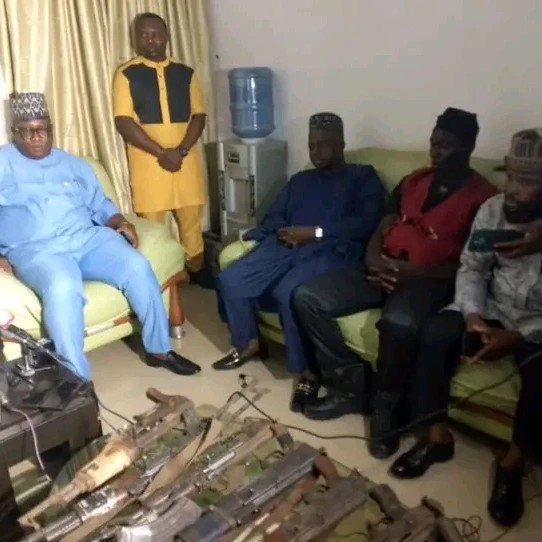 Seven repentant bandits surrender weapons to security operatives in Plateau