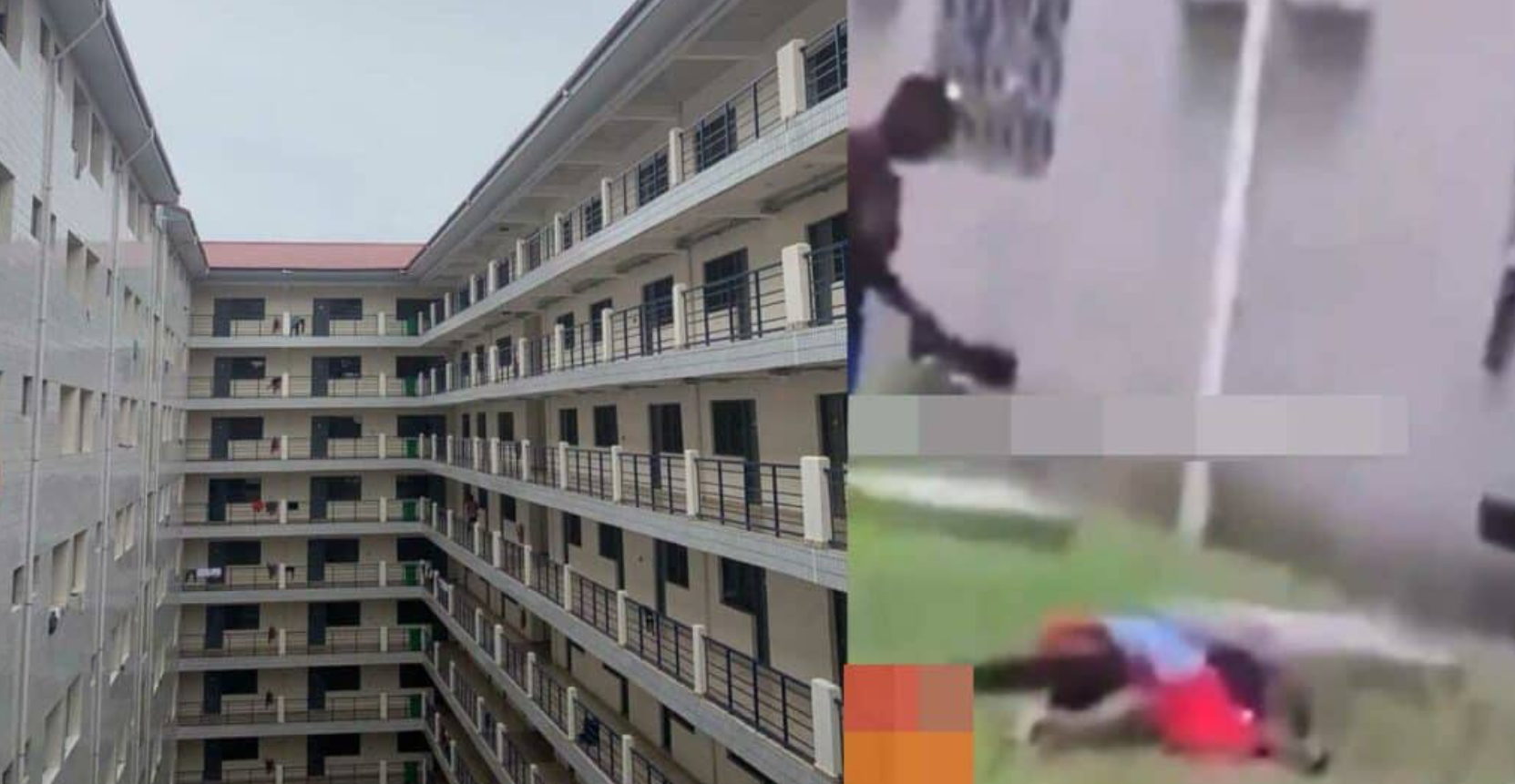 Cleaner jumps from the 7th floor when caught trying to rape a student