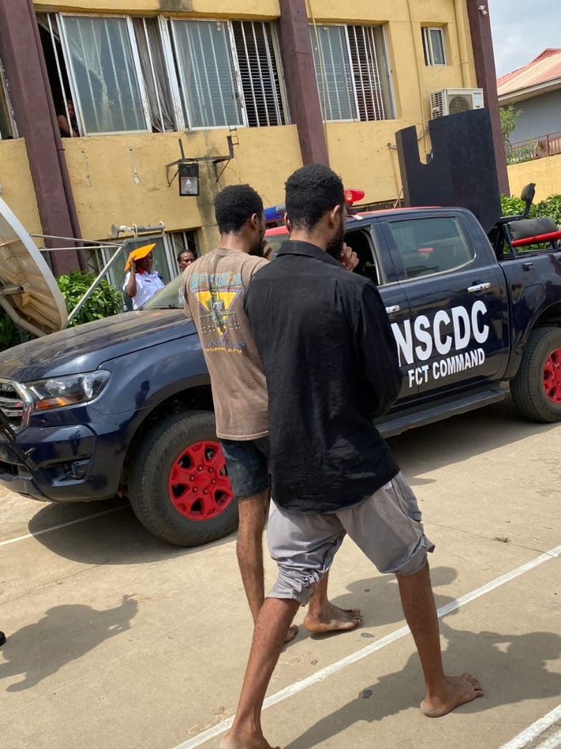 NSCDC arrests two members of cyber crime syndicate in Abuja