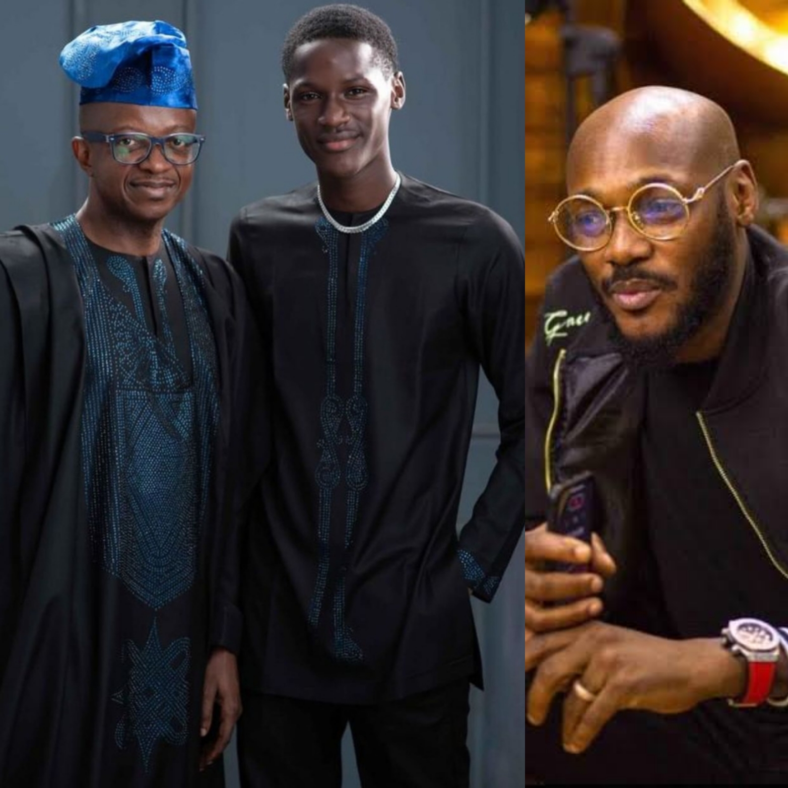 Tuface reacts as his son