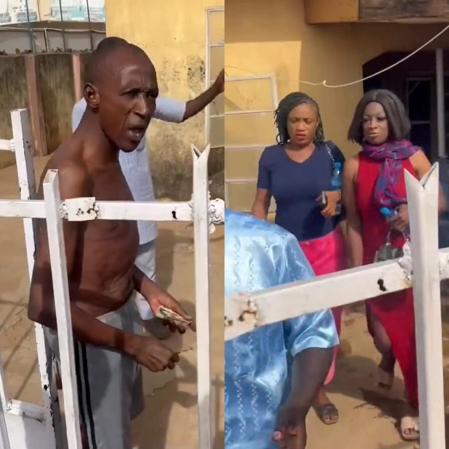 Neighbours help Kaduna man recover his properties after he was robbed by two s�* workers he took home (video)