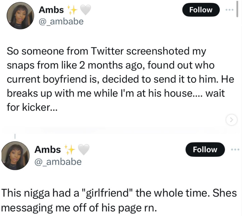 Lady calls out follower who made her boyfriend break up with her after recording old wild videos of her on s�xcapades and sending it to him