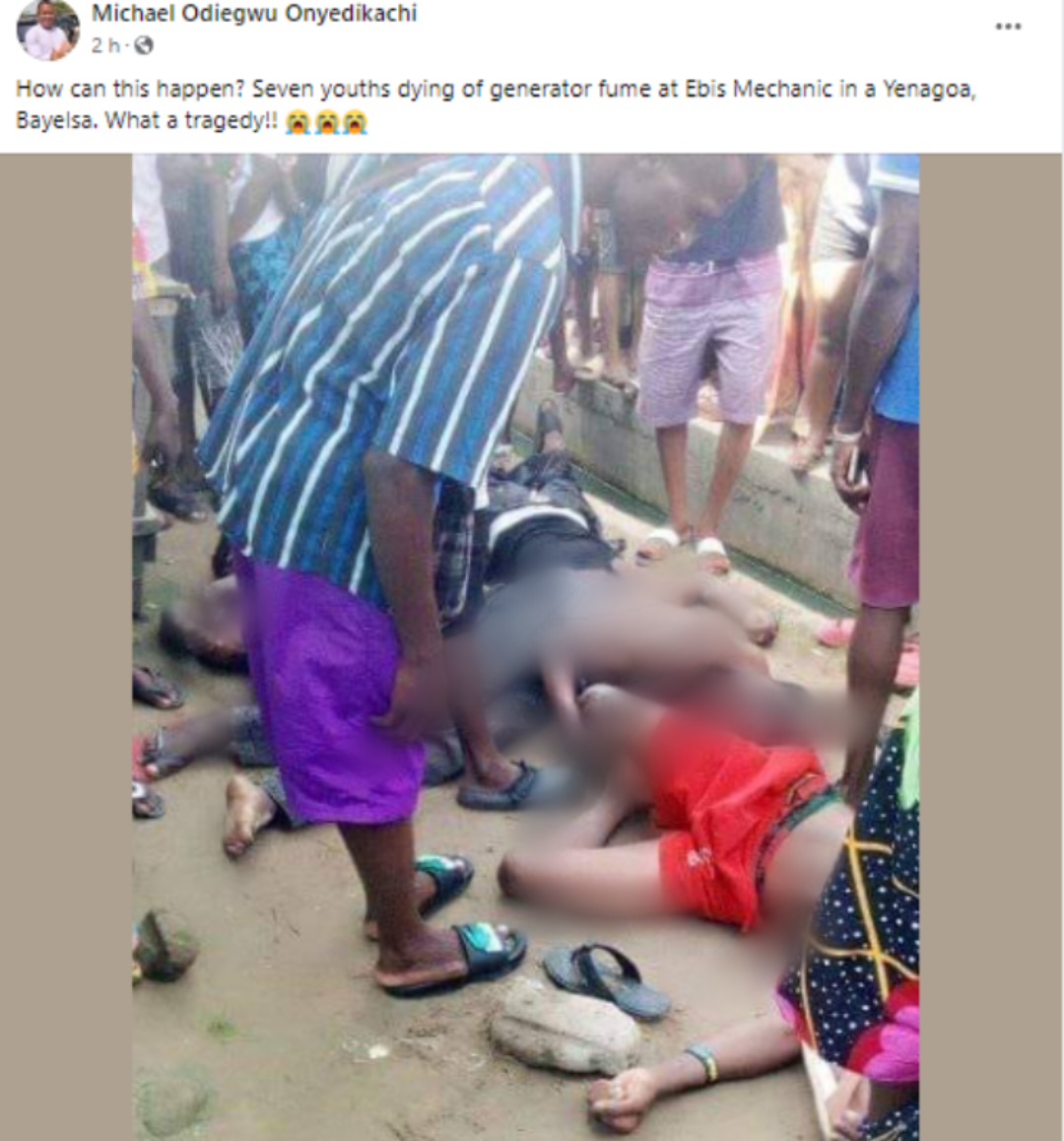 Generator fumes kills 7 university students in Bayelsa