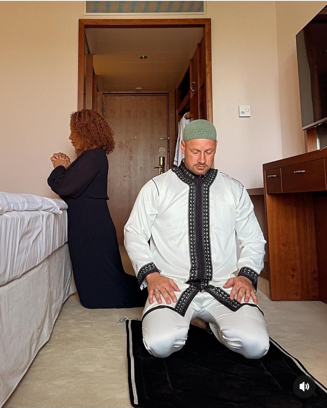 "Islam forbids this kind of relationship.  Your marriage is not legal in Islam." Muslim man criticised after sharing photos of him and his Christian wife praying in different ways