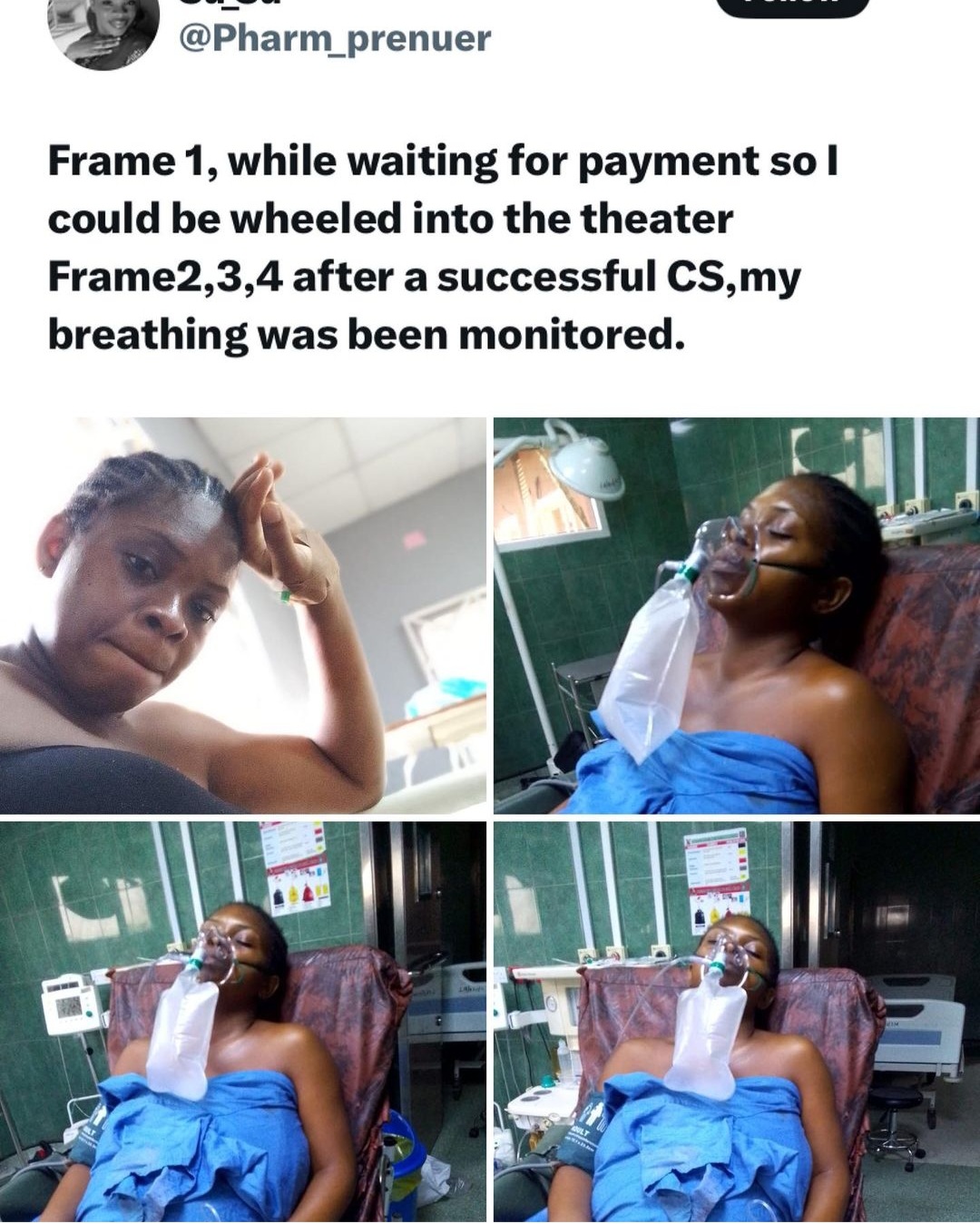 Woman cries for help after husband allegedly abandoned her in a Lagos hospital and 