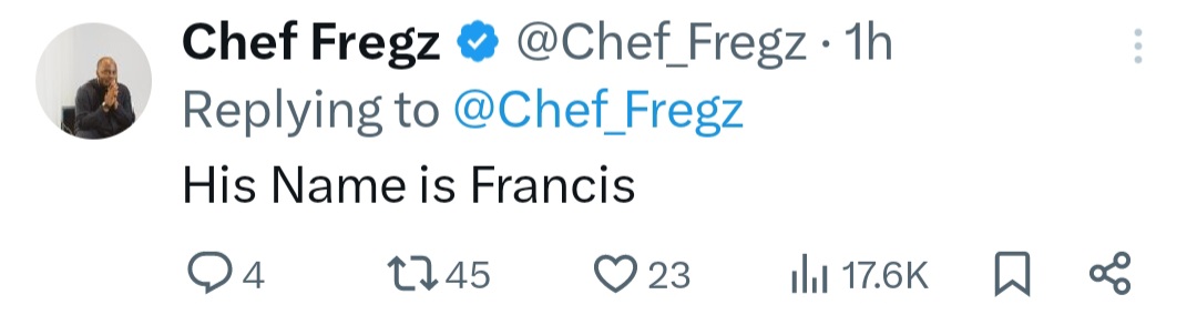 Chef Fregz calls out his colleague; accuses him of trying to kill his uncle and aunt