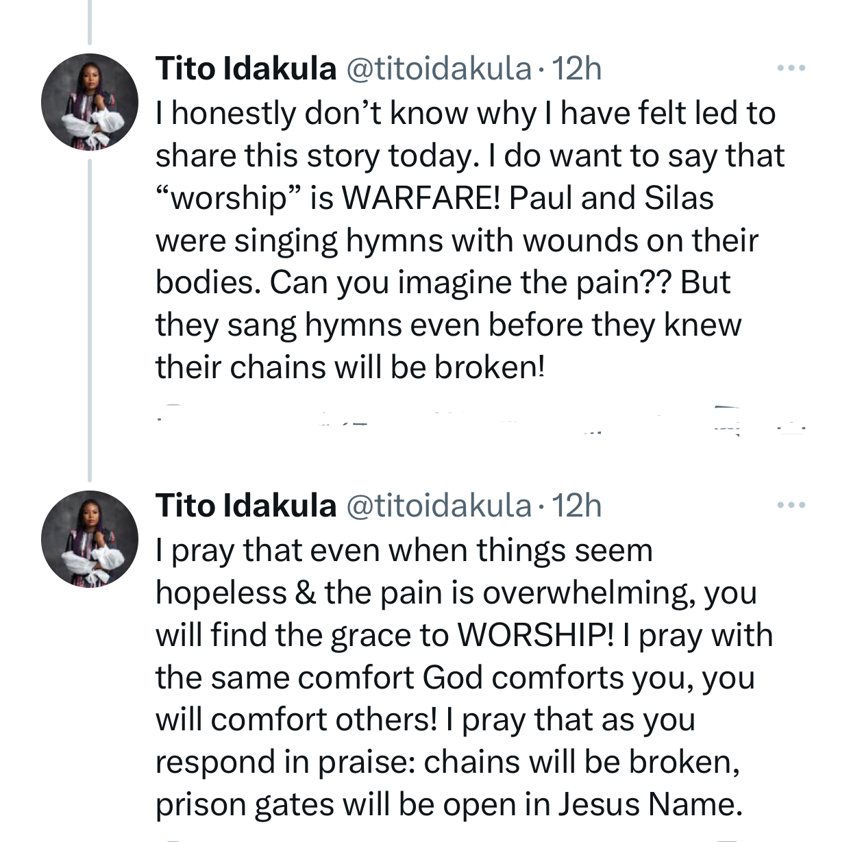 Tito Idakula testifies of how her sister almost had an evacuation six years ago after two hospitals claimed they couldn?t find a baby in her womb when she was pregnant