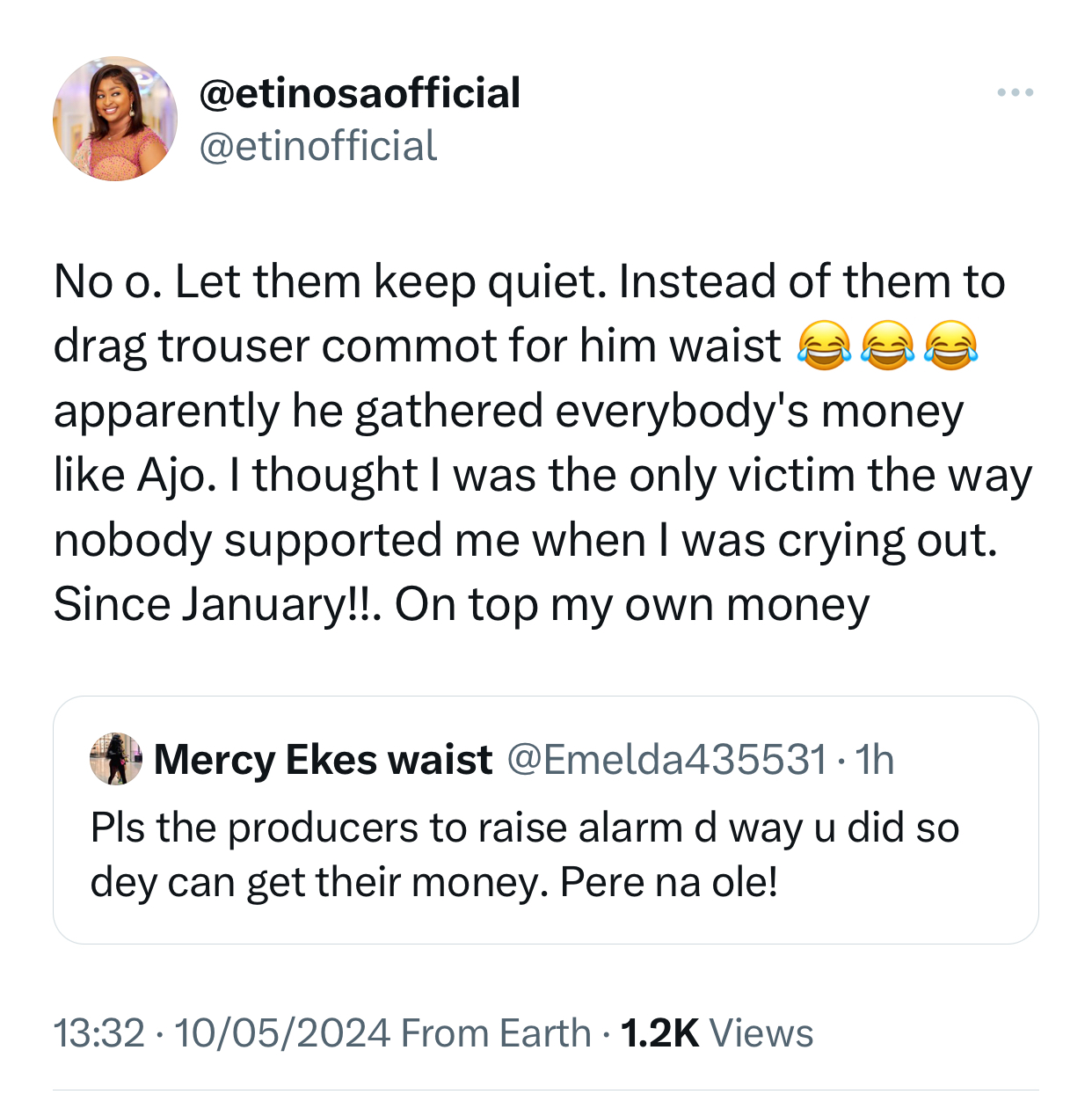 Ask for refund or go to the police station - Actress, Etinosa advises producers who are being owed by 